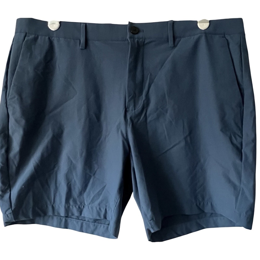 Michael Kors Mens Navy Blue Performance Stretch Chino Shorts Size 40 Golf‎
